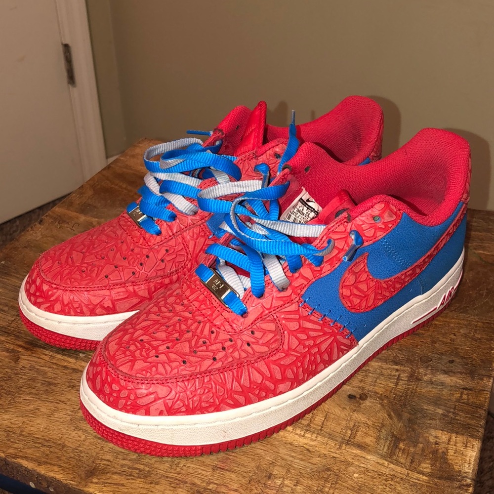 Nike Air Force 1 Low Photo Blue/ Hyper Red